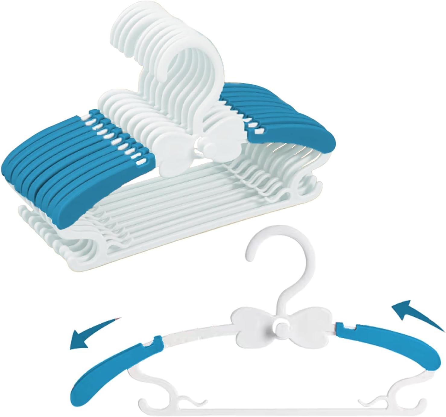 Baby Hangers, Baby Clothes Hangers, Adjustable Baby & Kids Hangers, Hangers -Pack of 20 Baby Hangers, Baby Clothes Hangers, Adjustable Baby & Kids Hangers, Hangers -Pack of 20